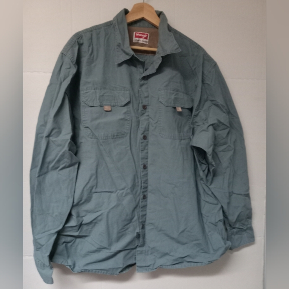 Wrangler Premium Quality Men's Blue Shirt 2XL